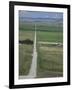 Road Across Prairie Wheatlands, South of Calgary, Alberta, Canada-Tony Waltham-Framed Photographic Print