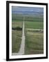 Road Across Prairie Wheatlands, South of Calgary, Alberta, Canada-Tony Waltham-Framed Photographic Print