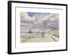 Road along Canal-Jan Toorop-Framed Premium Giclee Print