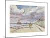 Road along Canal-Jan Toorop-Mounted Premium Giclee Print