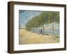 Road Along the Seine near Asnieres, 1887-Vincent van Gogh-Framed Art Print