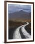 Road and Landscape in Vatsnes Peninsula, with Snow-Covered Mountains in October of Iceland-Patrick Dieudonne-Framed Photographic Print