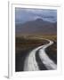 Road and Landscape in Vatsnes Peninsula, with Snow-Covered Mountains in October of Iceland-Patrick Dieudonne-Framed Photographic Print