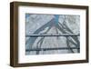 Road and rail bridges across Rakaia River, Rakaia, Mid Canterbury, South Island, New Zealand-David Wall-Framed Photographic Print