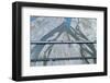 Road and rail bridges across Rakaia River, Rakaia, Mid Canterbury, South Island, New Zealand-David Wall-Framed Photographic Print