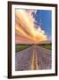 Road and Sky Meeting-Donnie Quillen-Framed Art Print