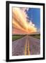 Road and Sky Meeting-Donnie Quillen-Framed Art Print