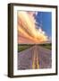 Road and Sky Meeting-Donnie Quillen-Framed Art Print