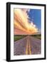 Road and Sky Meeting-Donnie Quillen-Framed Art Print