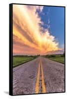 Road and Sky Meeting-Donnie Quillen-Framed Stretched Canvas