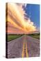 Road and Sky Meeting-Donnie Quillen-Stretched Canvas