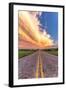 Road and Sky Meeting-Donnie Quillen-Framed Art Print