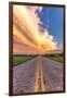 Road and Sky Meeting-Donnie Quillen-Framed Art Print