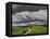 Road and Storm Clouds, Tuscany region, Itay-Adam Jones-Framed Stretched Canvas