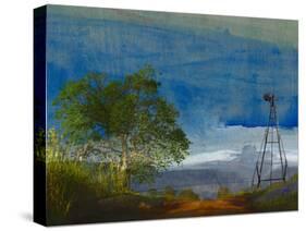 Road and Windmill-Sisa Jasper-Stretched Canvas