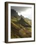 Road Ascending the Quiraing, Isle of Skye, Scotland-David Wall-Framed Photographic Print