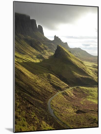 Road Ascending the Quiraing, Isle of Skye, Scotland-David Wall-Mounted Photographic Print