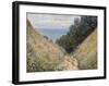 Road at La Cavée, Pourville, 1882-Claude Monet-Framed Giclee Print