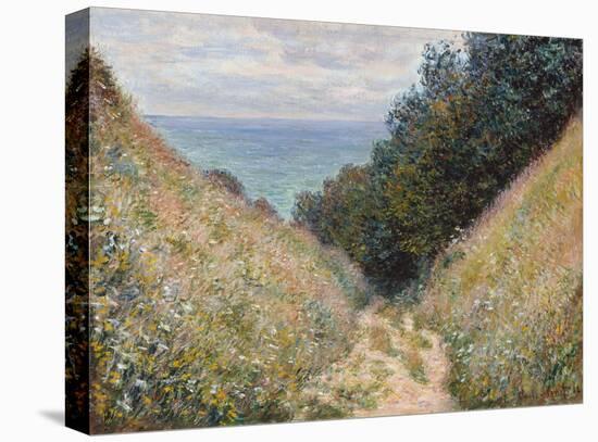 Road at La Cavée, Pourville, 1882-Claude Monet-Stretched Canvas