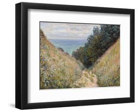 Road at La Cavée, Pourville, 1882-Claude Monet-Framed Art Print