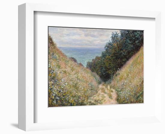 Road at La Cavée, Pourville, 1882-Claude Monet-Framed Art Print