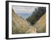 Road at La Cavée, Pourville, 1882-Claude Monet-Framed Art Print