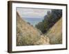 Road at La Cavée, Pourville, 1882-Claude Monet-Framed Art Print