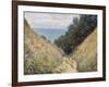 Road at La Cavee, Pourville, 1882-Claude Monet-Framed Premium Giclee Print