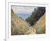 Road at La Cavee, Pourville, 1882-Claude Monet-Framed Premium Giclee Print