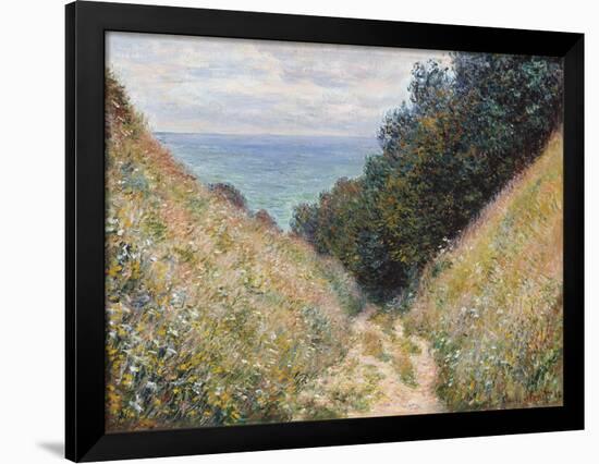 Road at La Cavee, Pourville, 1882-Claude Monet-Framed Premium Giclee Print