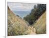 Road at La Cavée, Pourville-Claude Monet-Framed Giclee Print