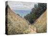 Road at La Cavée, Pourville-Claude Monet-Stretched Canvas