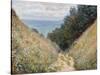 Road at La Cavée, Pourville-Claude Monet-Stretched Canvas