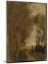 Road at Lisiere De Bois, C.1860-65-Jean-Baptiste-Camille Corot-Mounted Giclee Print