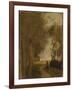 Road at Lisiere De Bois, C.1860-65-Jean-Baptiste-Camille Corot-Framed Giclee Print