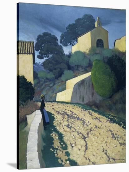 Road at St Paul (Var)-Félix Vallotton-Stretched Canvas