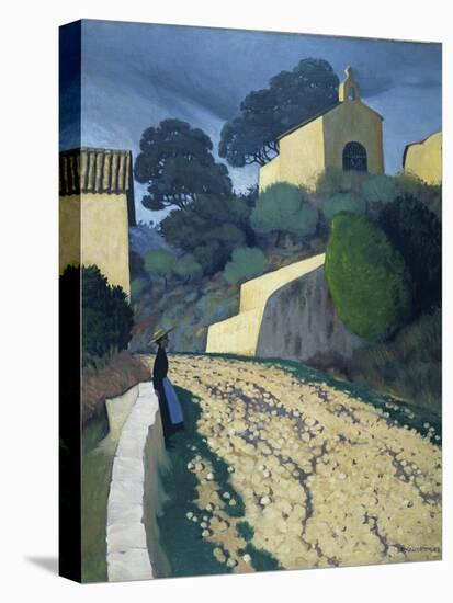 Road at St Paul (Var)-Félix Vallotton-Stretched Canvas