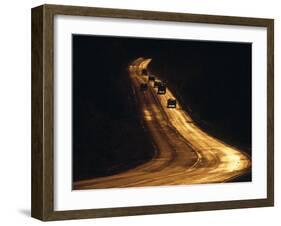 Road at Sunset, New Mexico, USA-Walter Bibikow-Framed Photographic Print