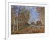 Road at the Forest Fringe (Forest of Fontainebleau Near Moret-Su-Loing), 1883-Alfred Sisley-Framed Giclee Print