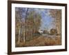 Road at the Forest Fringe (Forest of Fontainebleau Near Moret-Su-Loing), 1883-Alfred Sisley-Framed Giclee Print