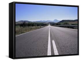 Road Between Arcos De a Frontera and Grazalema, Andalucia, Spain-Peter Higgins-Framed Stretched Canvas