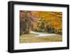 Road Bicycling in Autumn at Brown County State Park, Indiana, USA-Chuck Haney-Framed Photographic Print