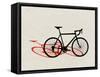 Road Bike Pop Art-null-Framed Stretched Canvas