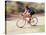Road Biker in Vail, Colorado, USA-Lee Kopfler-Stretched Canvas