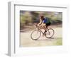 Road Biker in Vail, Colorado, USA-Lee Kopfler-Framed Photographic Print