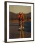 Road Biker, Santa Fe, New Mexico, USA-Lee Kopfler-Framed Photographic Print