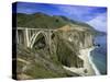 Road Bridge on Highway One Near Big Sur, California, USA-Gavin Hellier-Stretched Canvas
