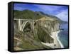 Road Bridge on Highway One Near Big Sur, California, USA-Gavin Hellier-Framed Stretched Canvas