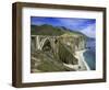 Road Bridge on Highway One Near Big Sur, California, USA-Gavin Hellier-Framed Photographic Print