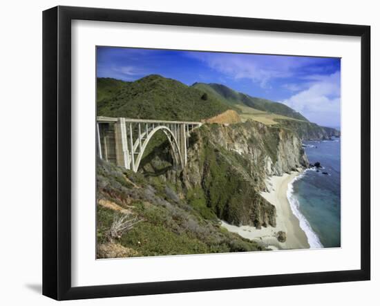 Road Bridge on Highway One Near Big Sur, California, USA-Gavin Hellier-Framed Photographic Print